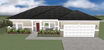 A rendered design for the St. Augustine property